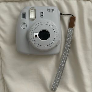 Instax mini 9 instant camera in smoky white